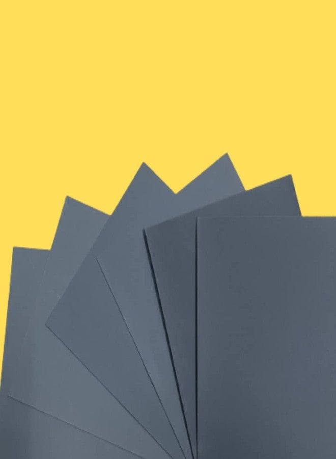 Color Zebra ColorZebra Water Proof WET AND DRY SAND PAPER (Grit-80-2pcs 100-2pcs 120-2pcs) Pack of 6 sheets. Latex Silicon Carbide sanding (2 pcs each Grit) Size, 06 sheets - 23 cm x 28 - Image 1